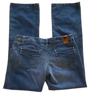 Vintage HURLEY Boot Cut Denim Blue Jeans ~ Junior Women's Size 9